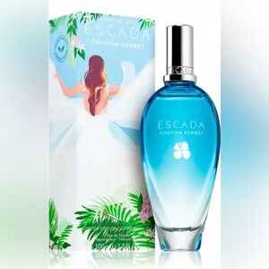 NEW Escada Chiffon Sorbet‎ Blue Size 3.3